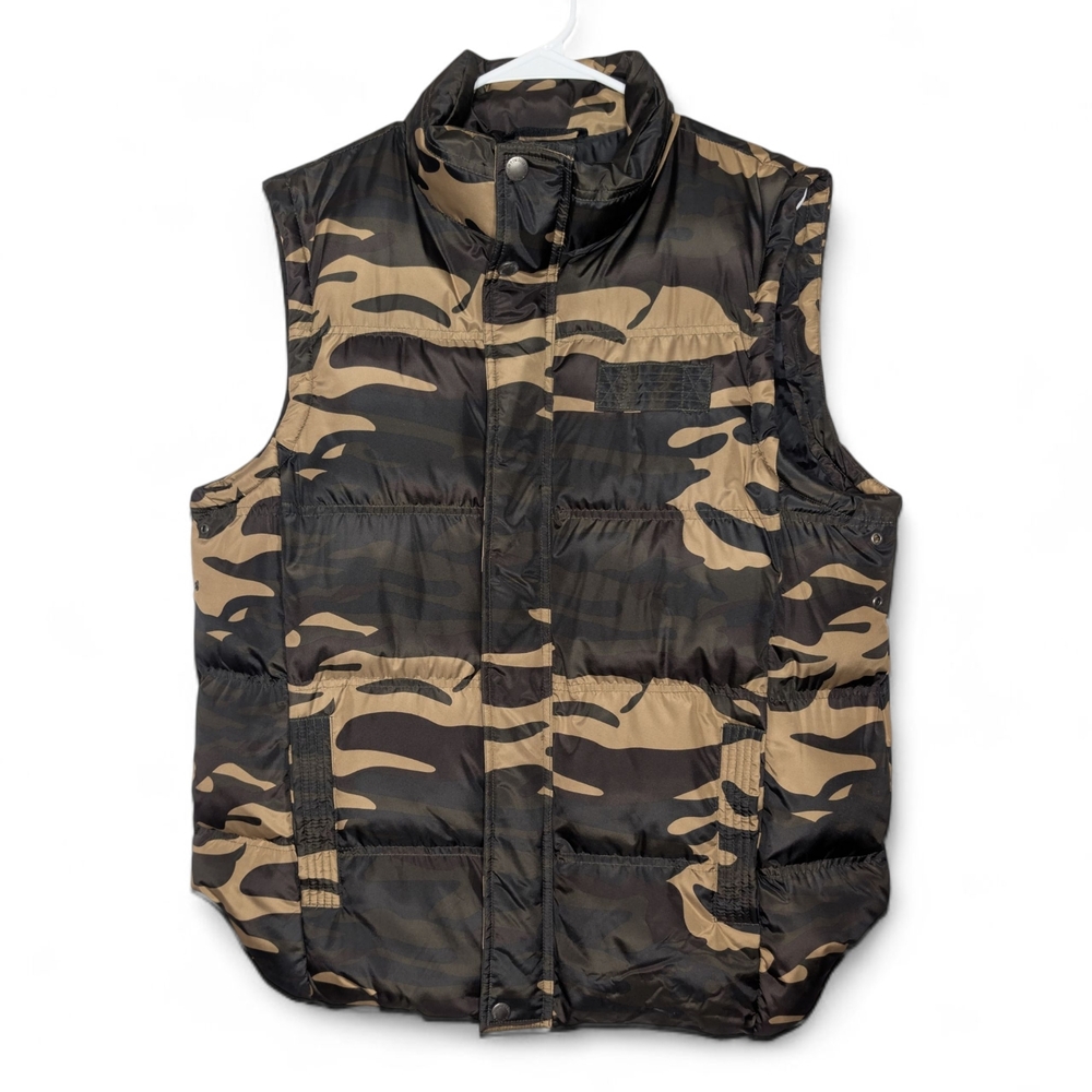 12am Nation Camouflage Puffer Vest